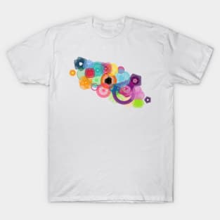 Imogen's Picture: a Patterned Spirograph Collage T-Shirt